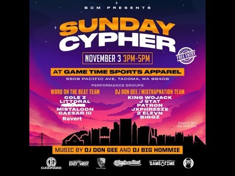BCM & MGDJs presents "Sunday Cypher" Nov 3 2019