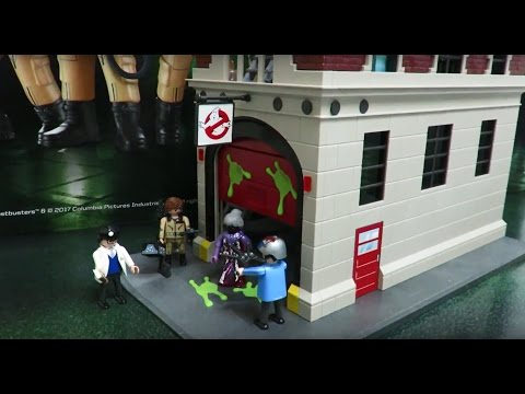 Die Playmobil Ghostbusters Feuerwache 9219 aufgebaut mit allen Details - by www.besserePreise.com