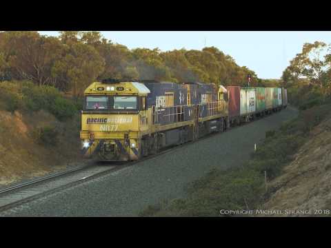 Pacific National 5MA5 Container Train  - PoathTV Australian Railways