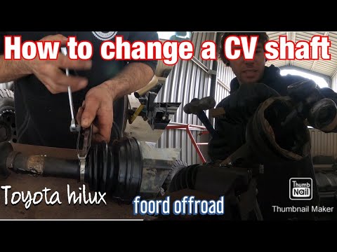 How to change a cv shaft - Toyota Hilux n70 kun26r 2007