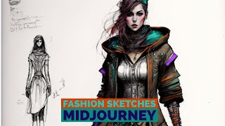 Fashion Sketching in Midjourney | Process & Case Study