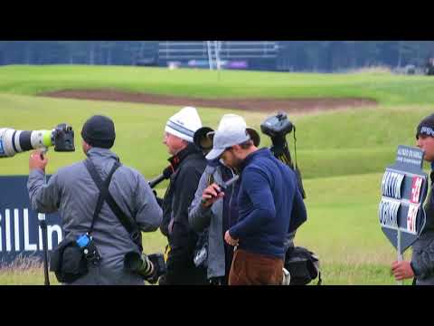 Dunhill day 4, 2017 -- Chatting w the tv crew