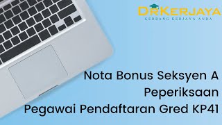 Download lagu Nota Bonus Seksyen A Peperiksaan Pegawai Pendaftaran Gred KP41 2021 mp3