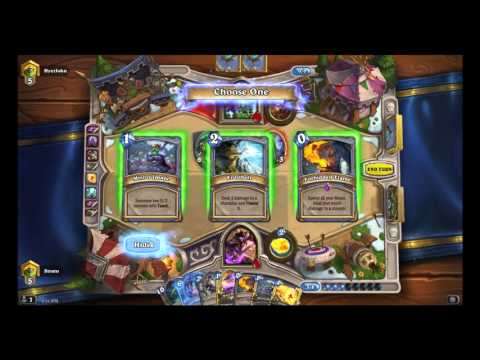 Yogg-Saron Mage Deck Gameplay in Whispers of the Old Gods Hearthstone Expansion