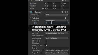 How to set the correct camera size for your project ? - Unity Tutorial for Beginners #tutorial