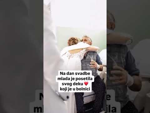 На дан свадбе млада је посјетила свога деку коју је у болници. 🎥:photoart.mk #ikoniya #млада