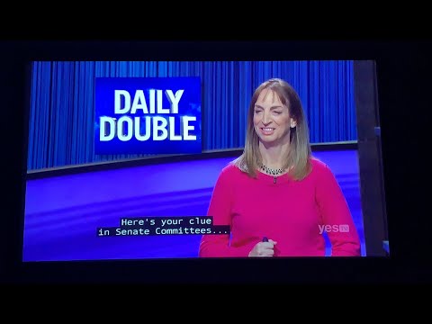 Jeopardy, Christine Whelchel Day 2 - 1st Daily Double (2/24/22)