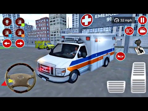 US Ambulance Driving Simulator 2021 - Emergency Van Rescue Driver - Android Gameplay