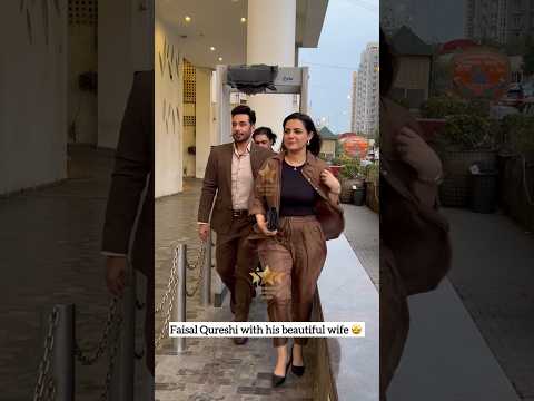 #faysalquraishi with his beautiful wife #sanafaysal arrived at Cenima of Film premiere #abhi