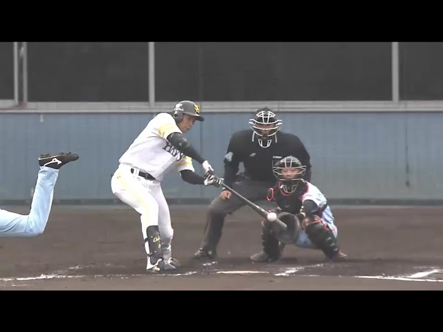 【7回裏】力強くて柔らかい!? ホークス・柳田 レフト方向へ痛烈&技ありヒット!! 2016/3/8 H-G