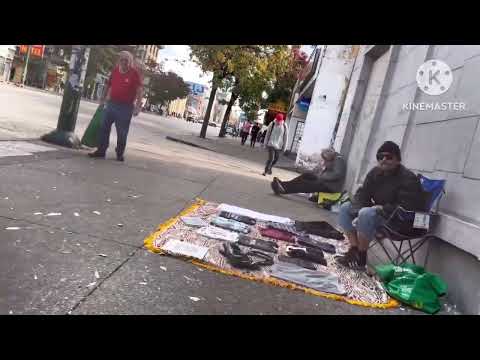 Struggling Streets Lives of Homeless on Vancouver DTES/ Life without Hope/October 2023.