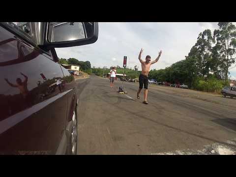 Arrancada em Campinas Saveiro X Gol Disputa lado a lado GOPR0222