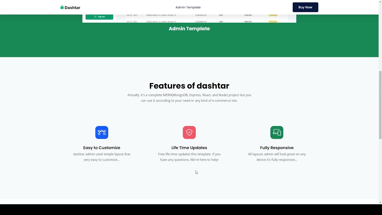Dashtar - React eCommerce Admin Template express 14