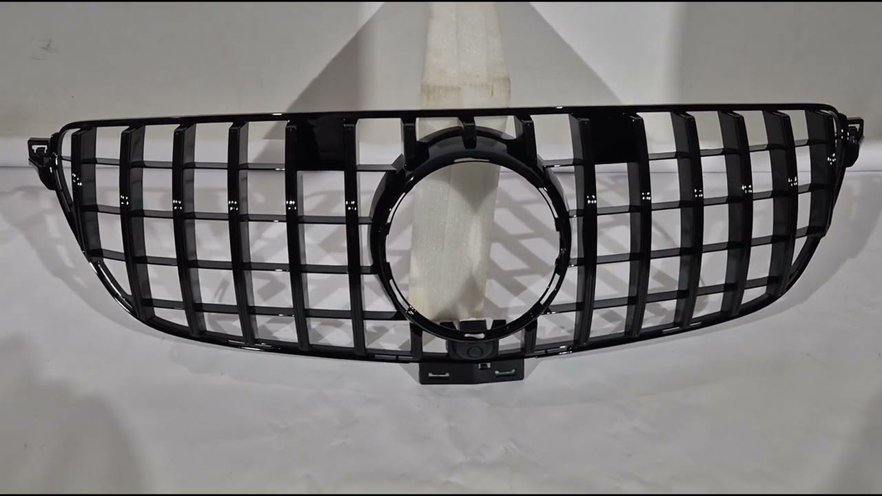 Mercedes GLE coupe C292 2015-2019 рр. Тюнінг решітка радіатора (GT Panamericana Black) Video 1