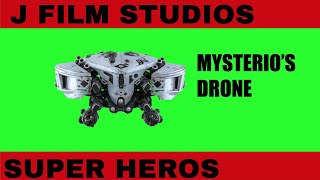 Mysterio drone green screen from Spider-Man far fr