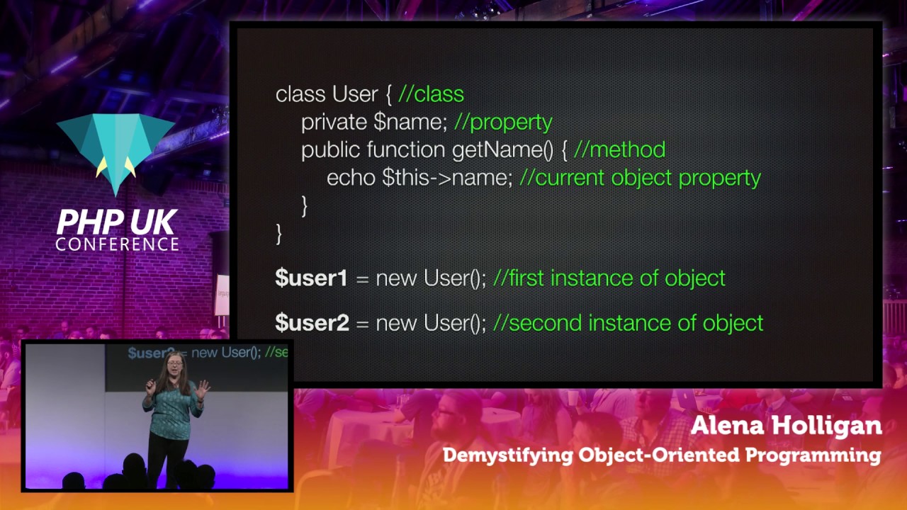 PHP UK Conference 2017 - Alena Holligan - Demystifying Object Oriented Programming