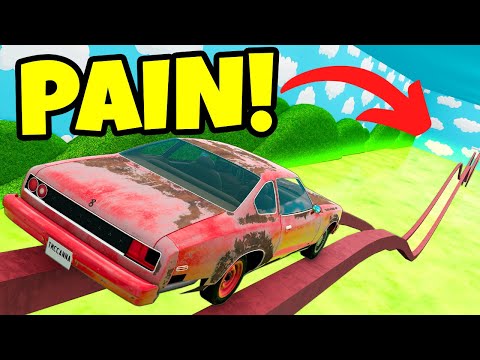 Using the WORST CAR on The Mystery Door Challenge in BeamNG Drive Mods!