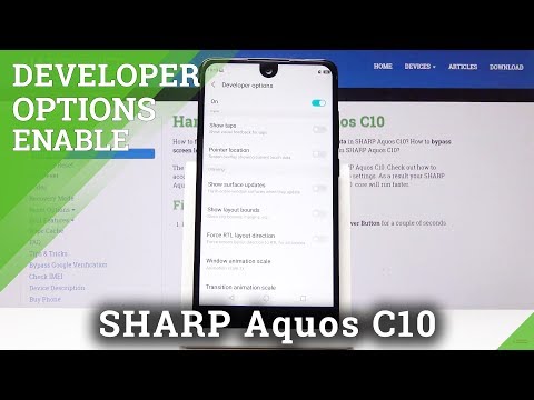 How to Enter Developer Settings in SHARP C10 - Access Developer Mode