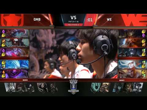 GMB vs WE highlights | WORLDS 2017 Play-In Day 1 | Gambit Esports vs Team WE