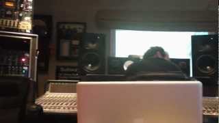 Tim Stop in the studio with Aaron Johnson