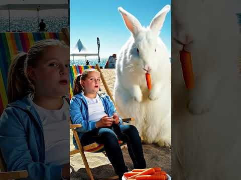 Emma Picked a Giant Rabbit… But Cappy Cheated with Speed! #capybara