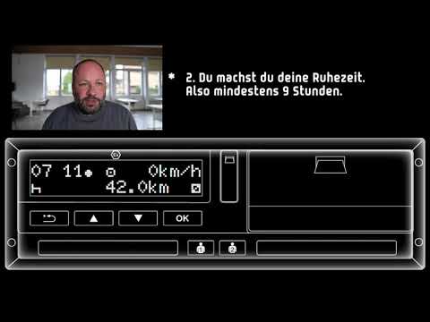 Addendum to daily rest time on the DTCO 3.0 - Digital Tachograph - End of workday & start of work