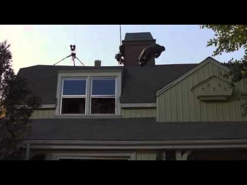 The Burbs - Rumsfield Falls Off The Roof!!