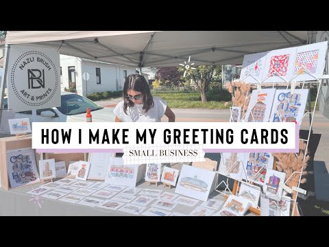How to make Greeting Cards at home || Small Art Business 💌