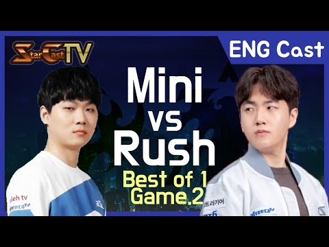 [ENG] Mini vs Rush on Polypoid (PvT) game2 - Starcraft Remastered (StarCastTV English)