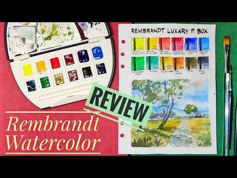 Rembrandt Luxury Pocket Box Watercolors Review vs. Van Gogh Watercolors (quick comparison)