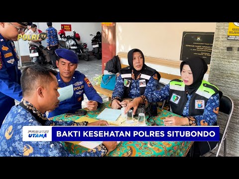 POLRES SITUBONDO GELAR DONOR DARAH MENYAMBUT HUT KE-75 KORPS POLAIRUD