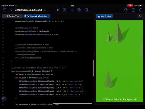 DGArt Scenekit Playgrounds mini Game Tutorial 1