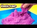 Kinetic Sand Activity PlaySet l How To Make Kinetic Sand Castle & Cutting