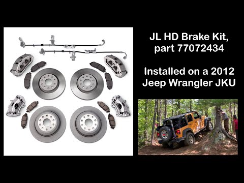 Installing Mopar JL HD Brakes / big brake kit 77072434 on a Jeep JK