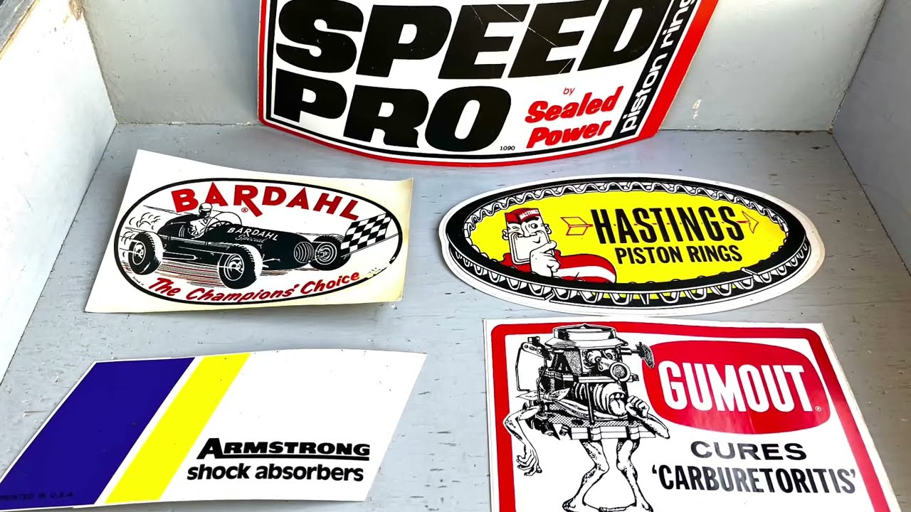 Vintage Automotive Decals / High Performance / Racing Stickers / Hot Rods / Classic Cars / Motorhead