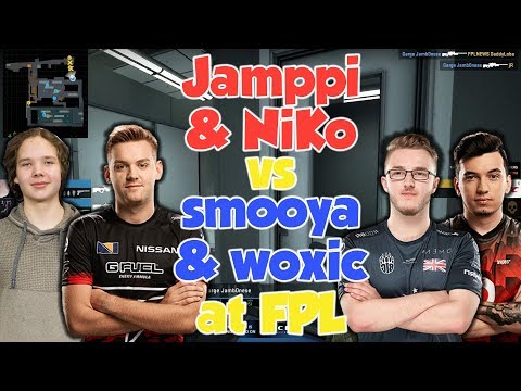 CS:GO - Jamppi and NiKo vs. smooya and woxic at FPL * Train
