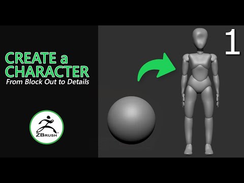 ZBrush Character Creation Tutorial | How to Block Out a 3D Character (Beginner Friendly) #zbrush
