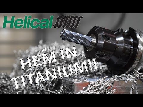 400 SFM IN TITANIUM with Helical's HVTI End Mill