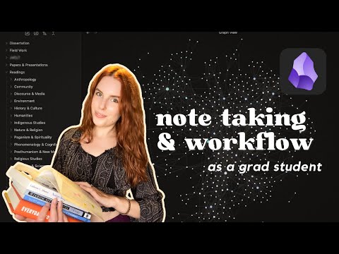 How I Use Obsidian as a Grad Student | Note-Taking, Organization & Workflow