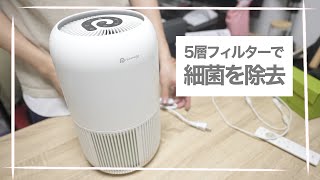 【限定クーポンあり】5層フィルターで強力除菌 見た目もかわいい新型空気清浄機開封! 【Dreamegg】