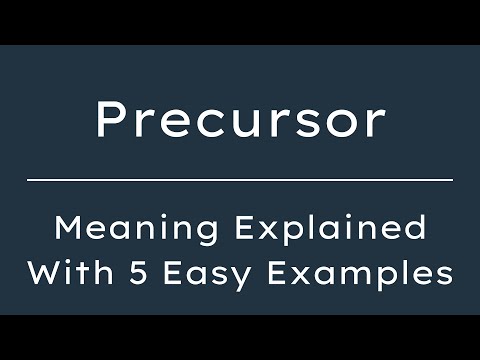 Precursor Meaning in English With 5 Example Sentences, Precursor Meaning in English
