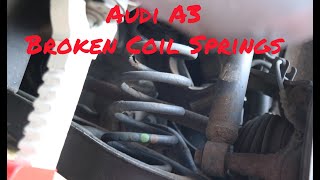 Audi A3 Replacing Broken Rear Coil Springs & How to Guide for Fitting New Springs