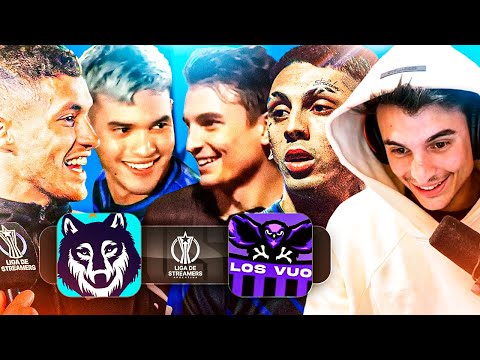 REACTING to LOBOS vs LOS VUO ⚽ | STREAMERS LEAGUE 🏆 (MATCHDAY 1)