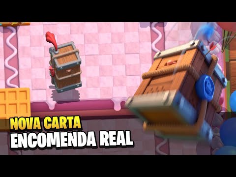 Usei a NOVA CARTA Encomenda REAL no Clash Royale