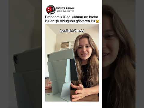 Ergonomik Olarak En İyi Tablet Kılıfını Gösteren Kız🤔👏