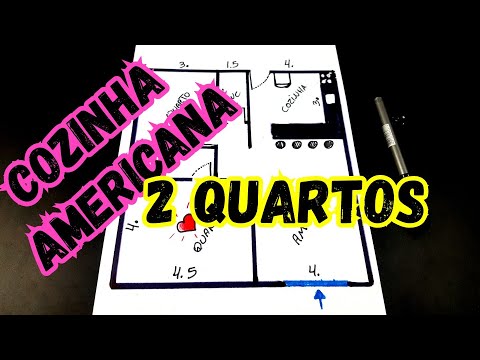 Floor Plan 2 Bedrooms | American kitchen | step by step top