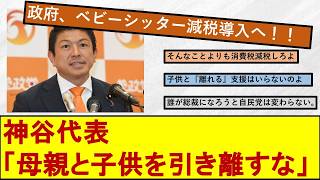 【政治】政府、ベビーシッター減税導入へ！！　神谷代表、「母親と子供を引き離すべきではない」　#参政党   #高市早苗  #高市総理  #政治 #政治ニュース  #政治家  #神谷宗幣   #自民党