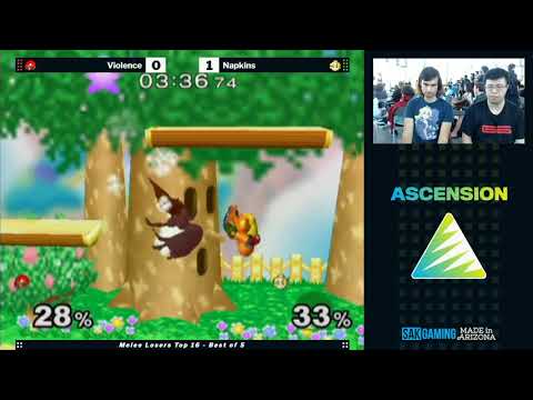 Ascension VII Melee Losers Top 8 - Violence (Samus) vs Napkins (Peach)