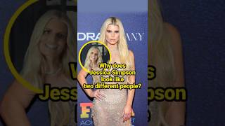 Why does Jessica Simpson look like two different people?   #celebrity #JessicaSimpson #EricJohnson