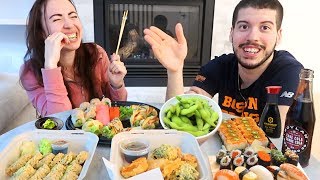 SUSHI MUKBANG with My Boyfriend! (Japanese Food)